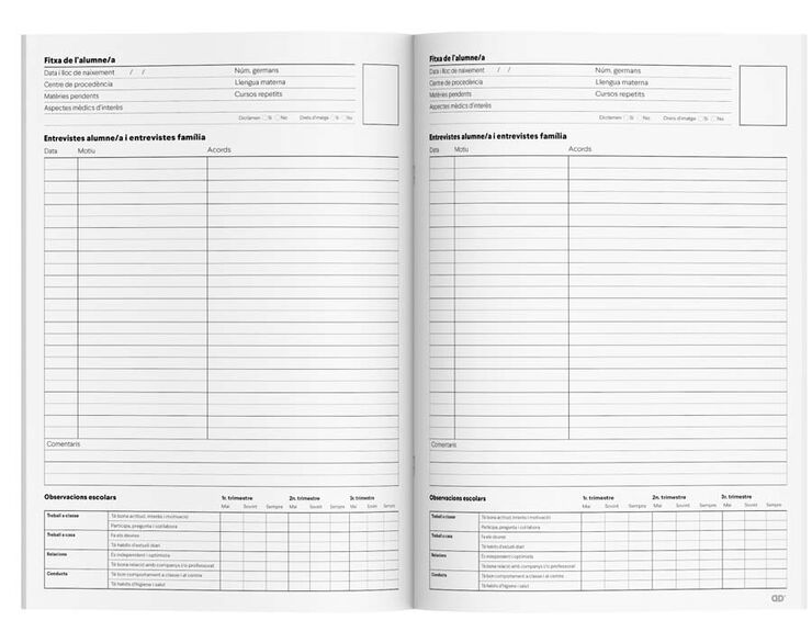 Cuaderno Tutor&iacute;a A4 Additio catal&aacute;n