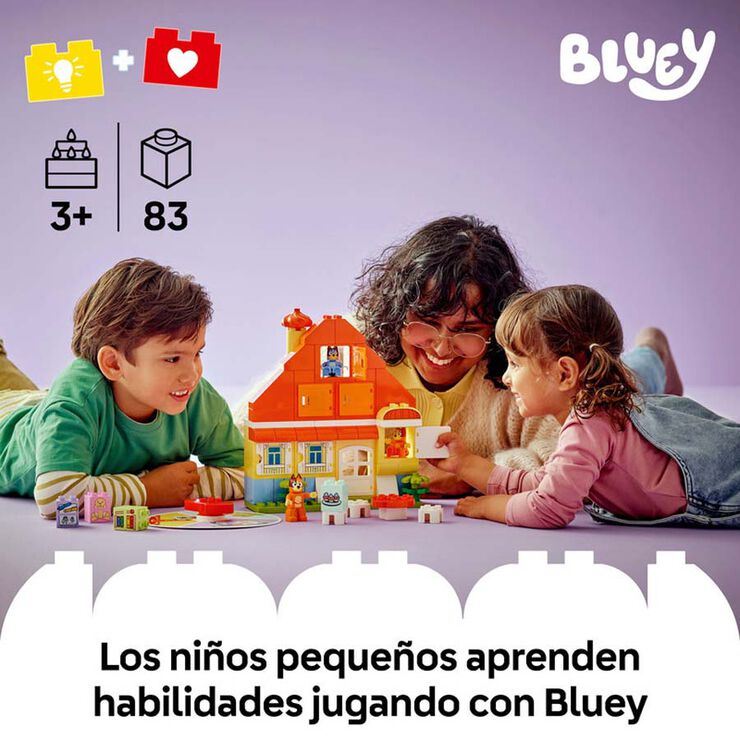 LEGO&reg; DUPLO Bluey Casa Familiar de la Bluey amb Joc de Mem&ograve;ria 10459