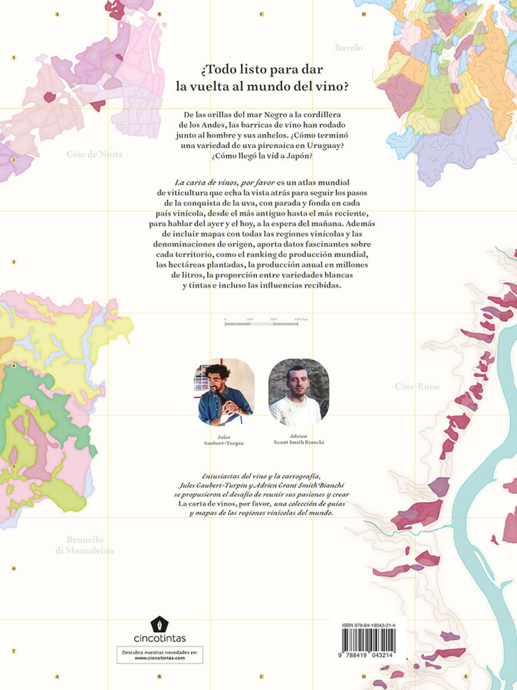 La carta de vinos, por favor. Nuevo atlas de las regiones vin&iacute;colas del mundo.