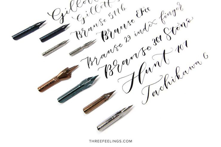 Set de Caligraf&iacute;a Brause mango + 3 plumillas