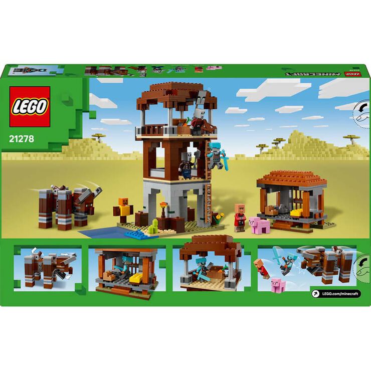 LEGO&reg; Minecraft El Campament dels Salvatges i el Devastador 21278