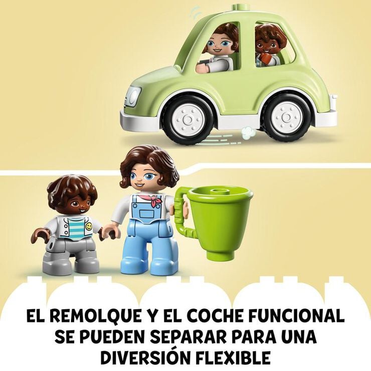 LEGO&reg; Duplo Casa Familiar amb Rodes i Cotxe 10986