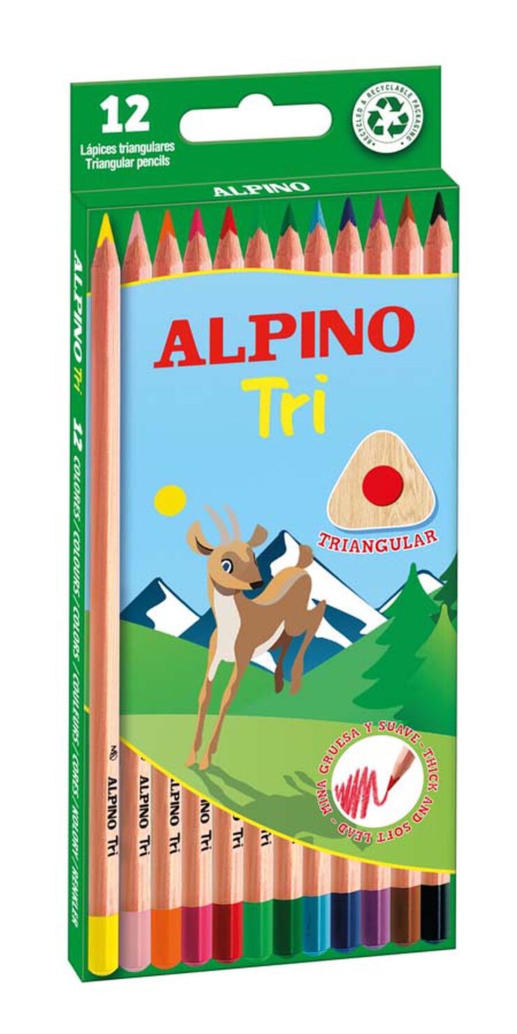 Llapis de colors Alpino Tri 12 colors