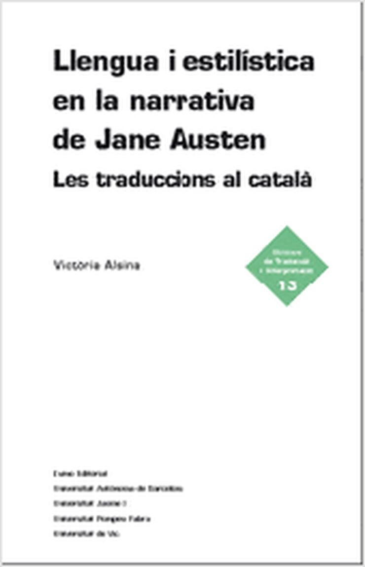 Llengua i estil&iacute;stica en la narrativa de Jane Austen