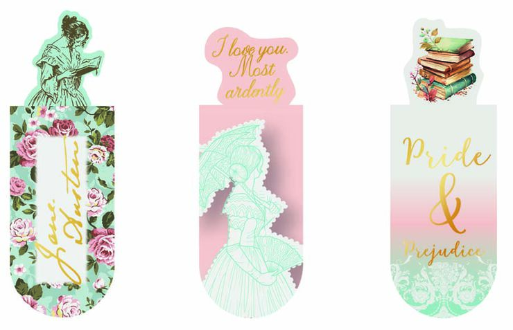 Punt de llibre magn&egrave;tic Jane Austen 3u
