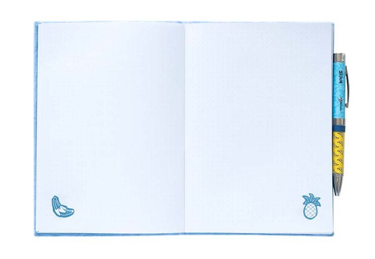 Libreta A5 + Bol&iacute;grafo Proyector Stitch