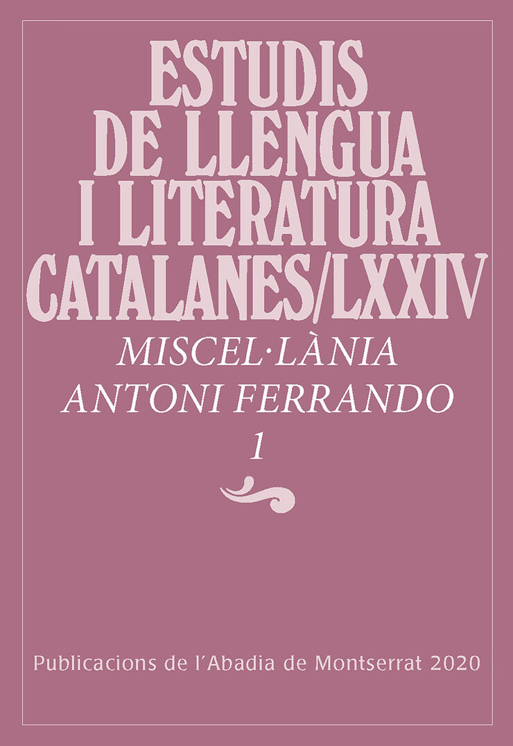 Miscel&middot;l&agrave;nia Antoni Ferrando 1