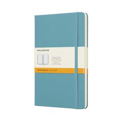 Libreta Moleskine L raya azul