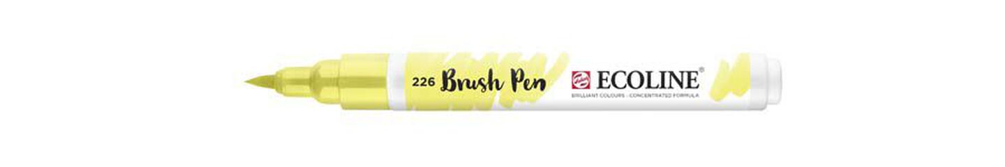 Retolador Ecoline Brush Pen groc pastel 226