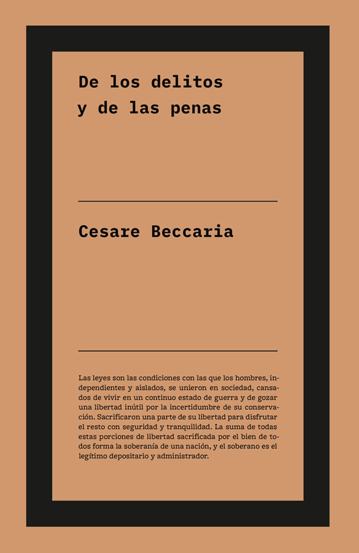 De los delitos y de las penas
