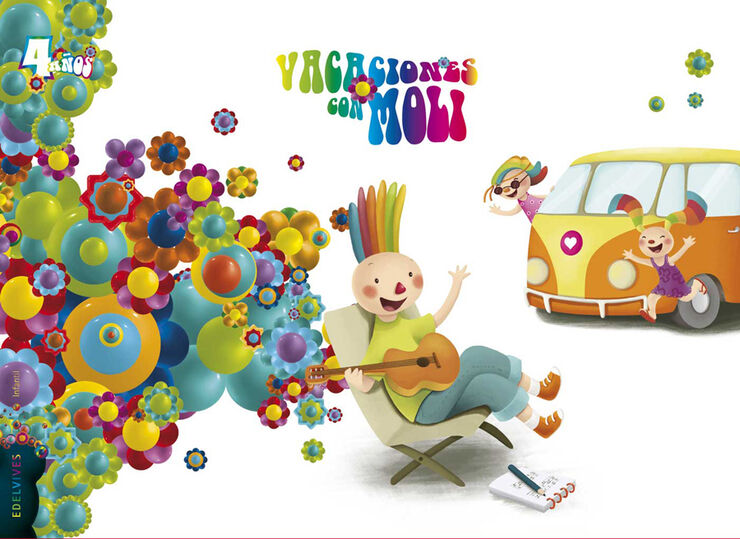 Cuaderno de Vacaciones con Moli Infantil 4 a&ntilde;os Edelvives
