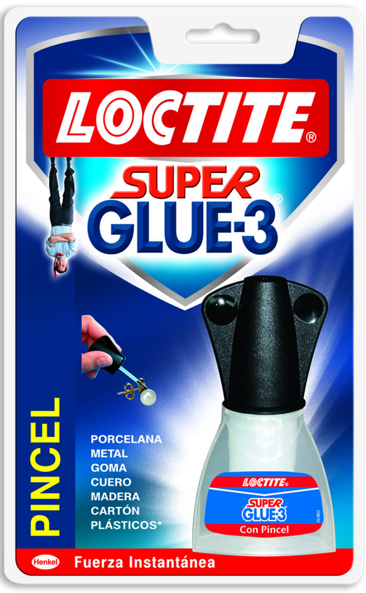 Cola l&iacute;quida Loctite Superglue-3 pinzell