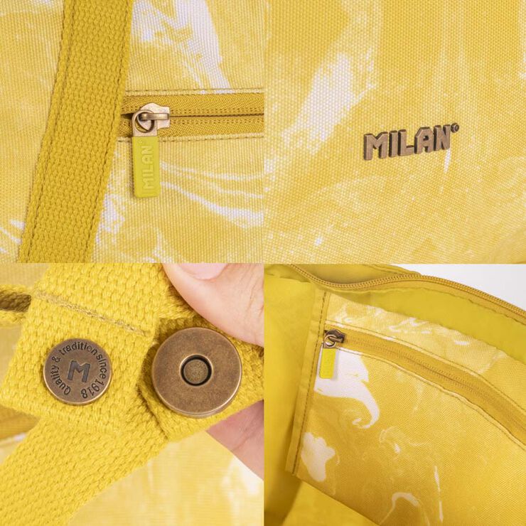 Tote Bag Shoping Milan Lava groc