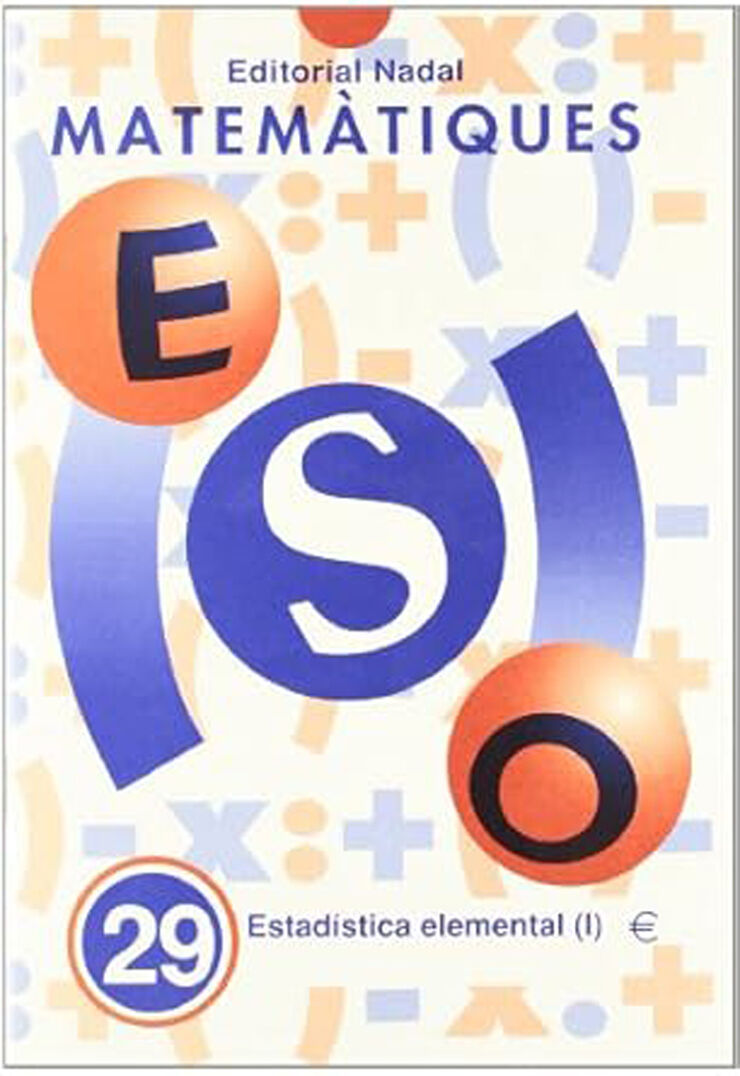 Matem&agrave;tiques 29 Estad&iacute;stica I