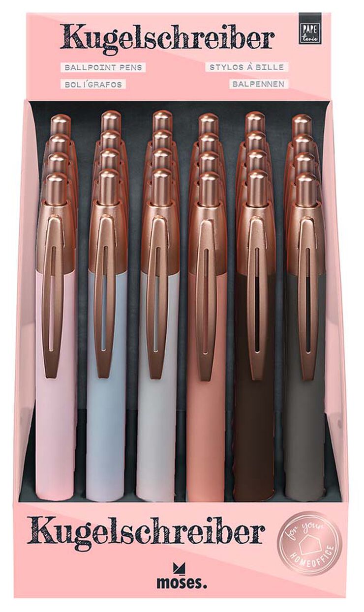 Bol&iacute;grafo Moses Metal surtido