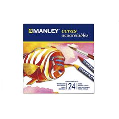 Ceras grasas acuarelables Manley 24 colores