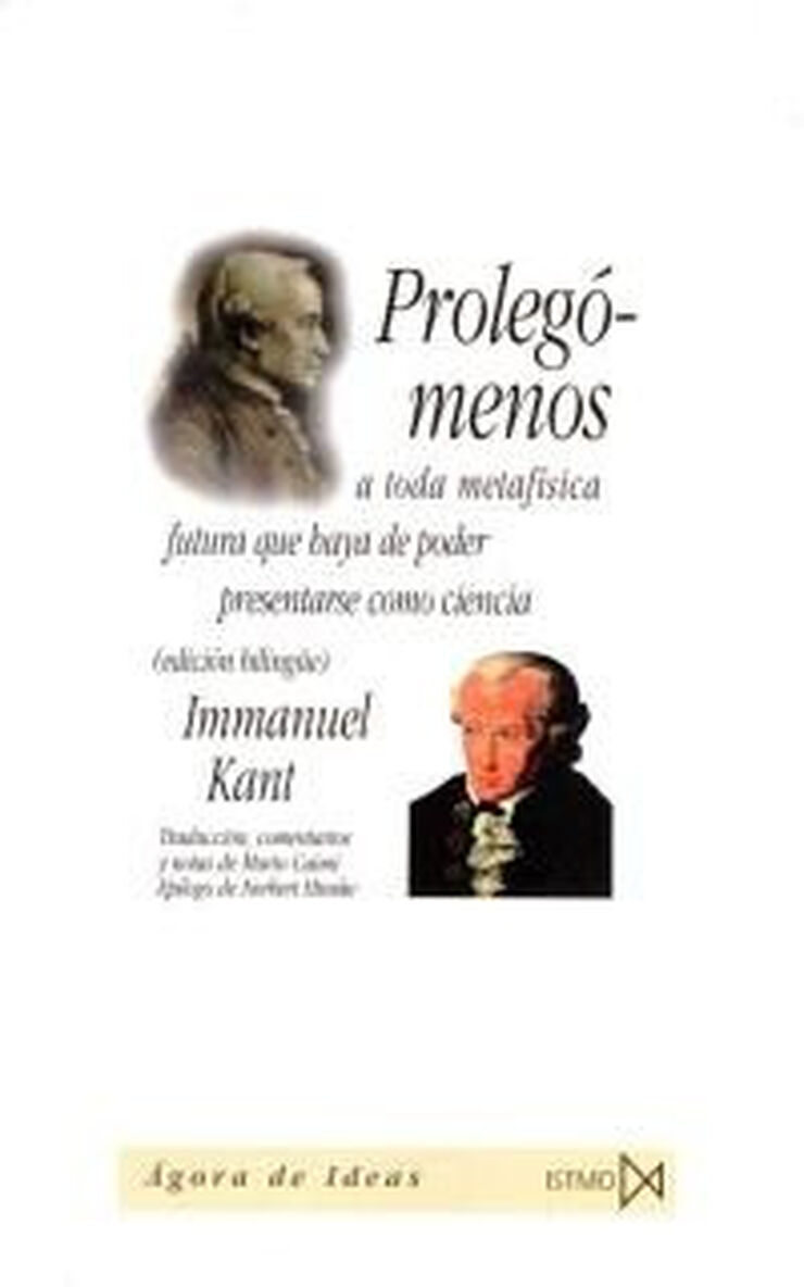 Proleg&oacute;menos a toda metaf&iacute;sica futura qu