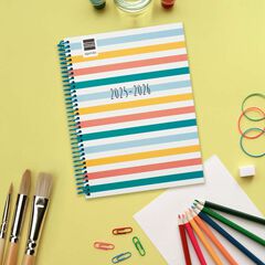 Agenda Finocam escolar Diva 1/4 sem/vista cat 2025-26 colors