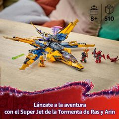 LEGO&reg; Ninjago Super Jet de la Tempesta de Ras i Arin 71833
