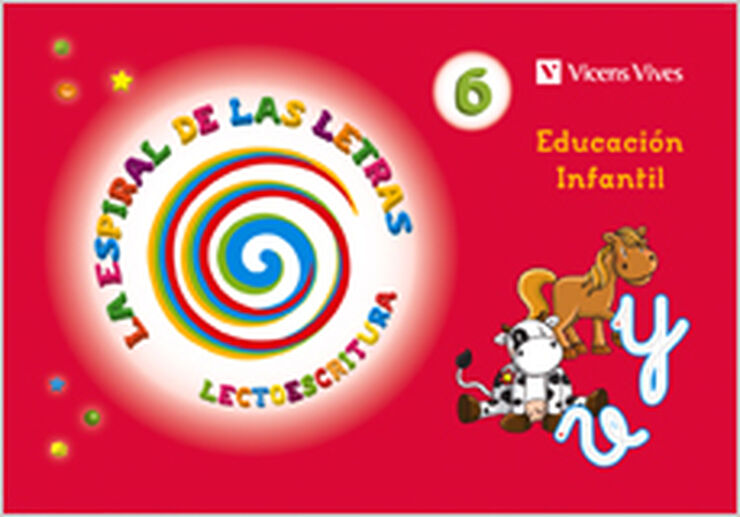 Lectoescritura 6 Espiral De Letras Infantil 5 A&ntilde;os