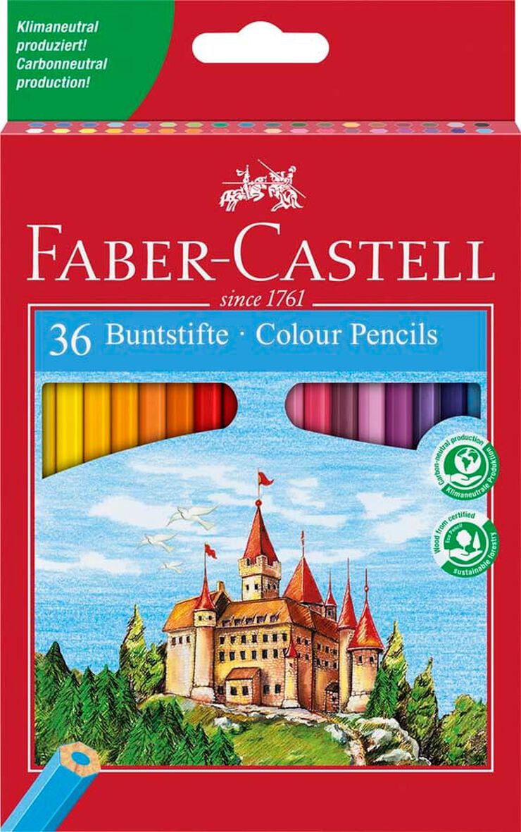 L&aacute;pices de colores Faber-Castell Ecologic 36 colores