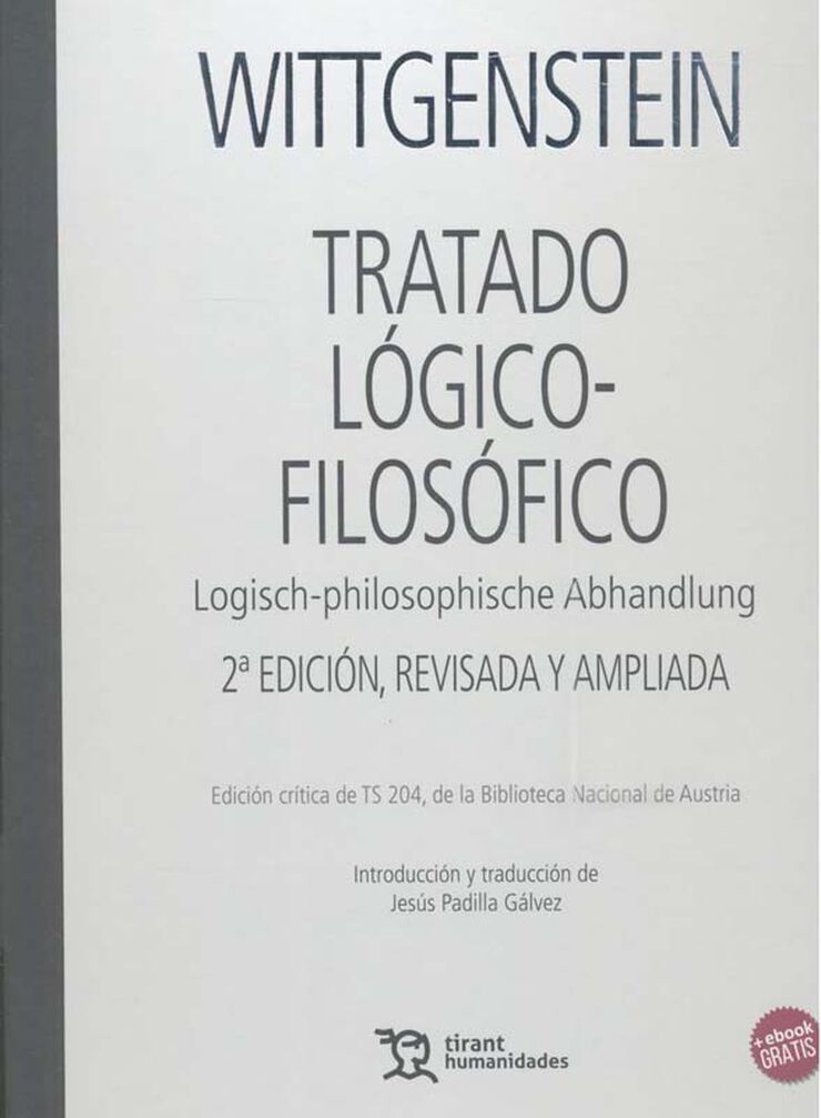 Tratado l&oacute;gico-filos&oacute;fico 2&ordf; Edici&oacute;n