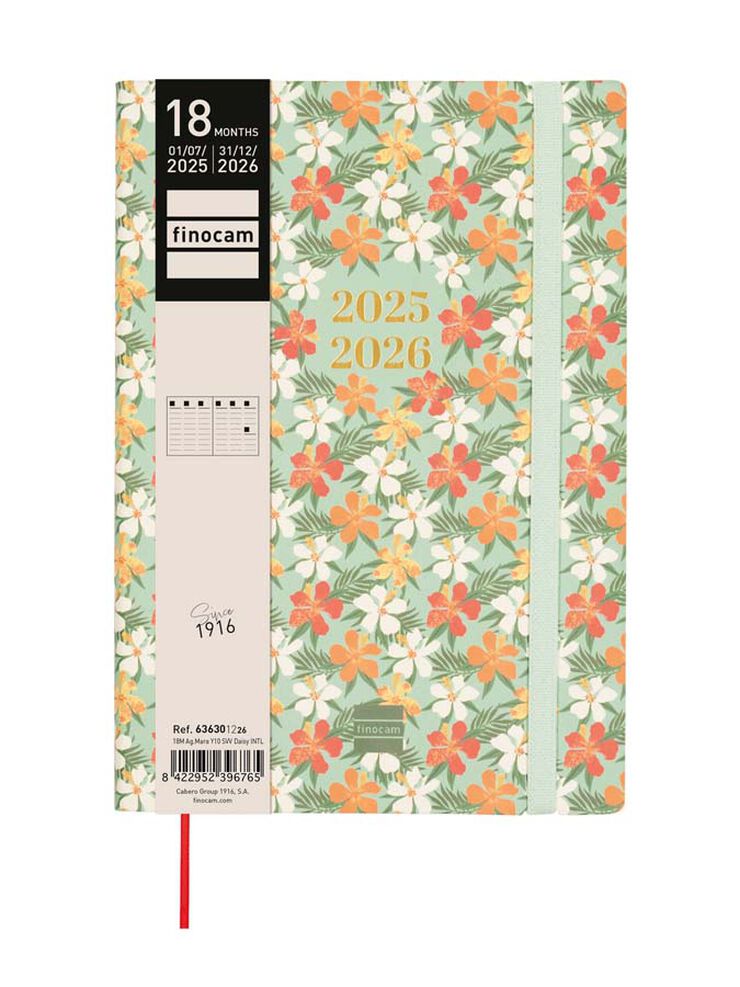 Agenda Finocam 18 mesos Mara Y10 setm/vista vertical mult 2025-26 daisy