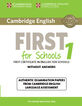 Cambridge English First for Schools 1 for Revised Exam From 2015 Student'S book Without Answers