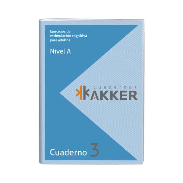 Ejercicios de Estimulaci&oacute;n Cognitiva para adultos Nivel a Cuaderno 3 Akker