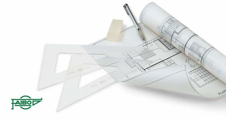 Escuadra Tecnic Faibo 25cm