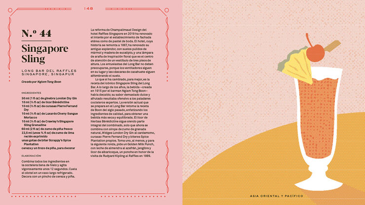 C&oacute;cteles del mundo. 50 combinados de bares de hotel emblem&aacute;ticos