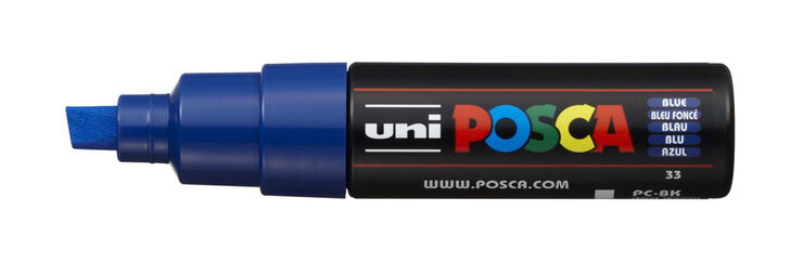 Rotulador Posca PC-8K 8mm azul