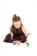 Pelotas sensoriales purpurina