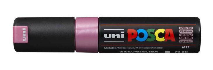 Rotulador Posca PC-8K 8mm rosa metal