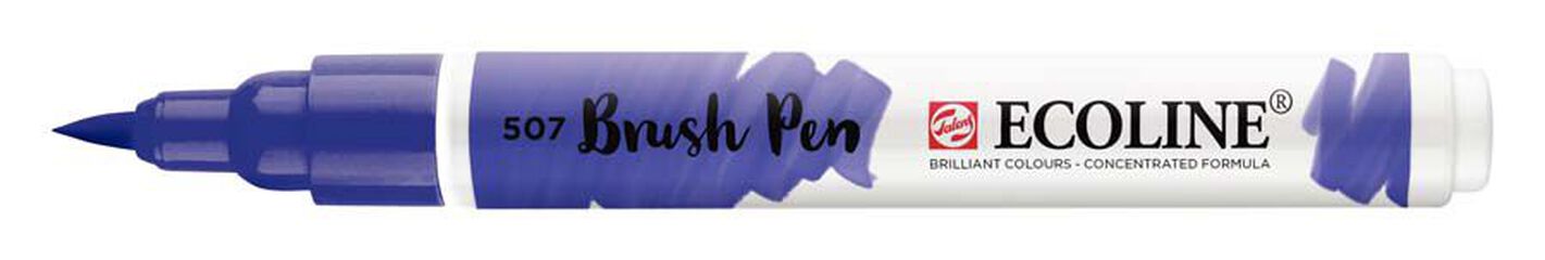 Retolador Ecoline Brush Pen blau ultramar violeta 507