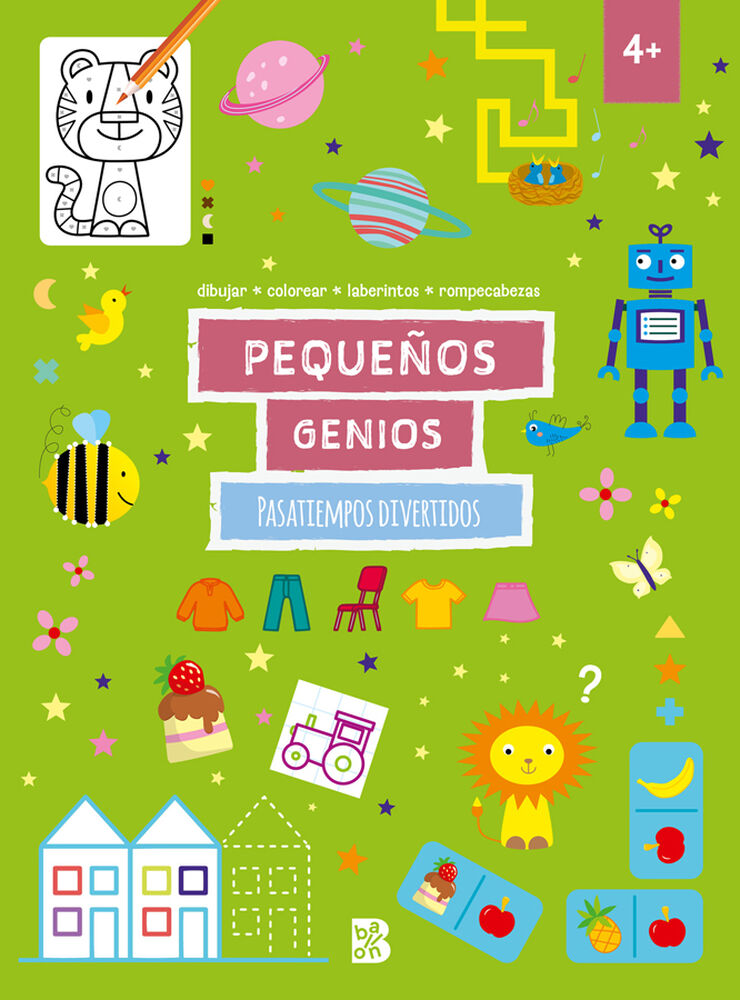 Peque&ntilde;os genios - Pasatiempos divertidos +4
