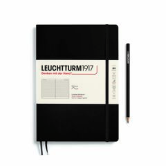 Llibreta Leuchtturm B5 tapa tova ratlla black