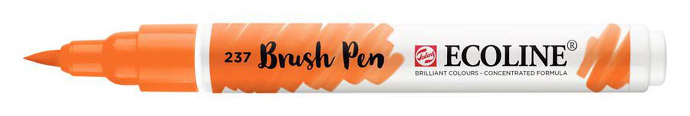 Retolador Ecoline Brush Pen ataronjat fosc 237