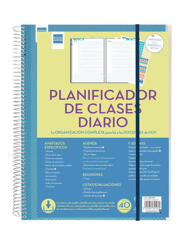 Planificador de clases Finocam castellano