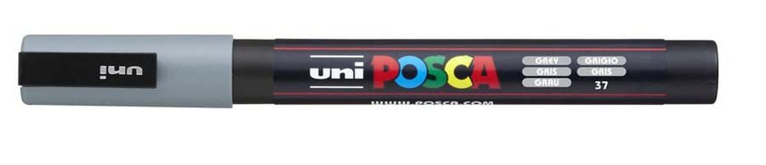 Rotulador Posca PC-3M 0,9-1,3mm gris