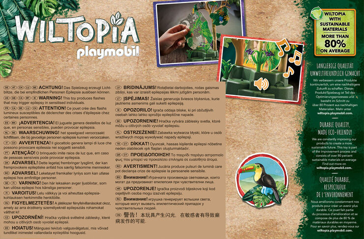 Playmobil Wiltopia Selva Tropical Luz nocturna 71009