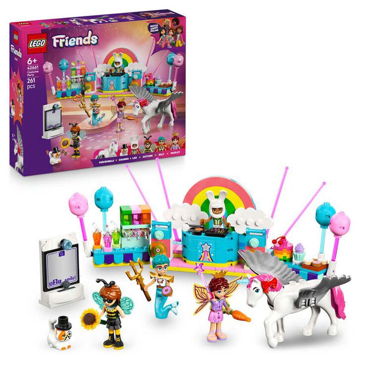 LEGO&reg; Friends Fiesta de Disfraces con Unicornio y Hada 42661