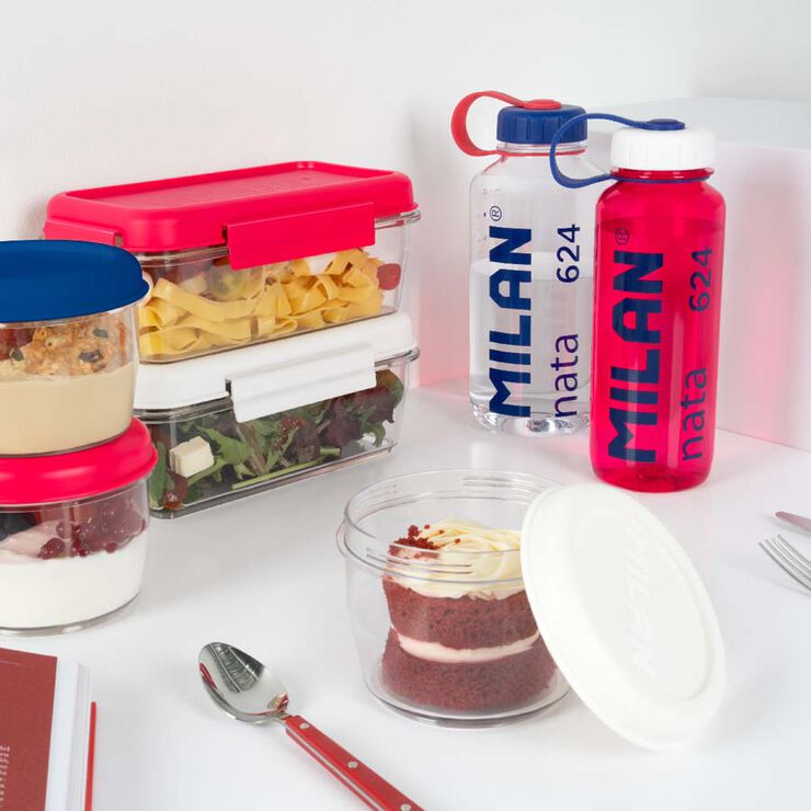 Botella trit&aacute;n Milan Nata 624 650ml rosa