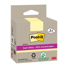 Bloc Post-it reciclado 76x76mm 3+1u