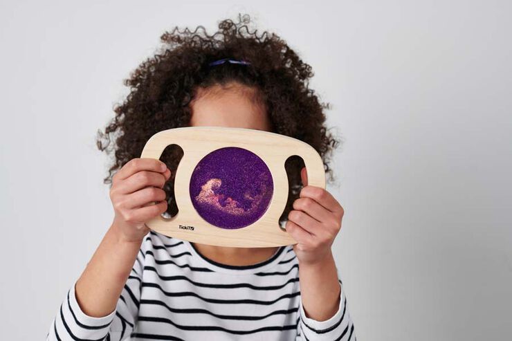 Panell d'observaci&oacute; Glitter TickIT Violeta