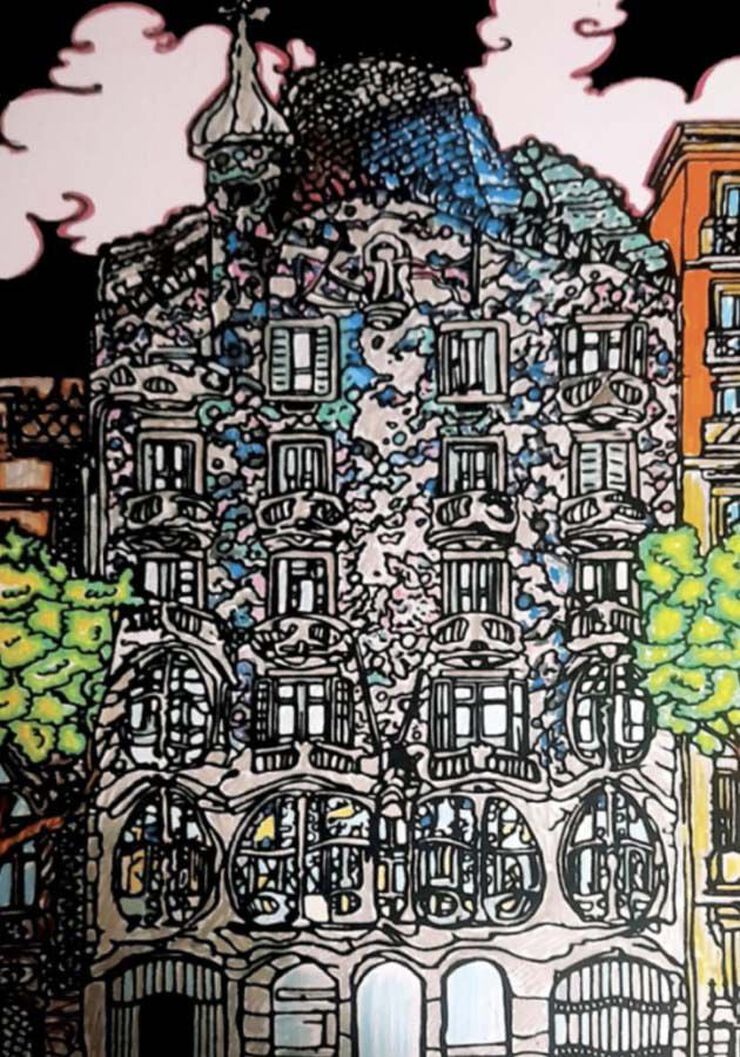 L&aacute;mina terciopelo Colorvelvet Casa Batll&oacute;