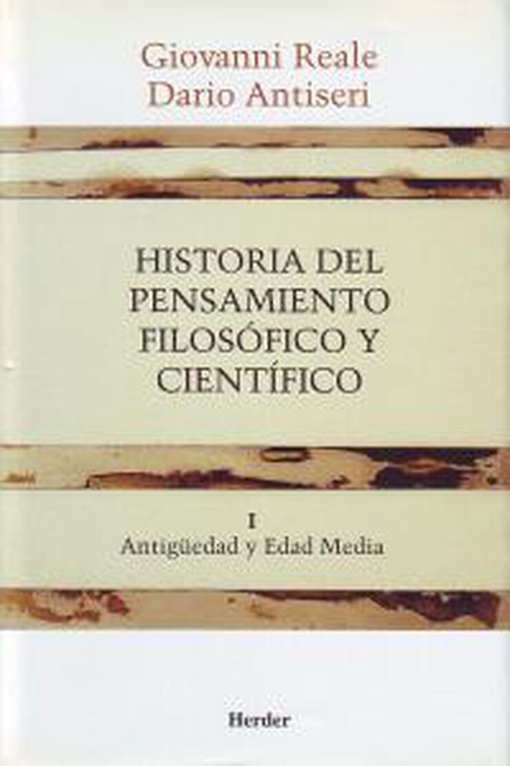Historia del pensamiento filos&oacute;fico y cient&iacute;fico I