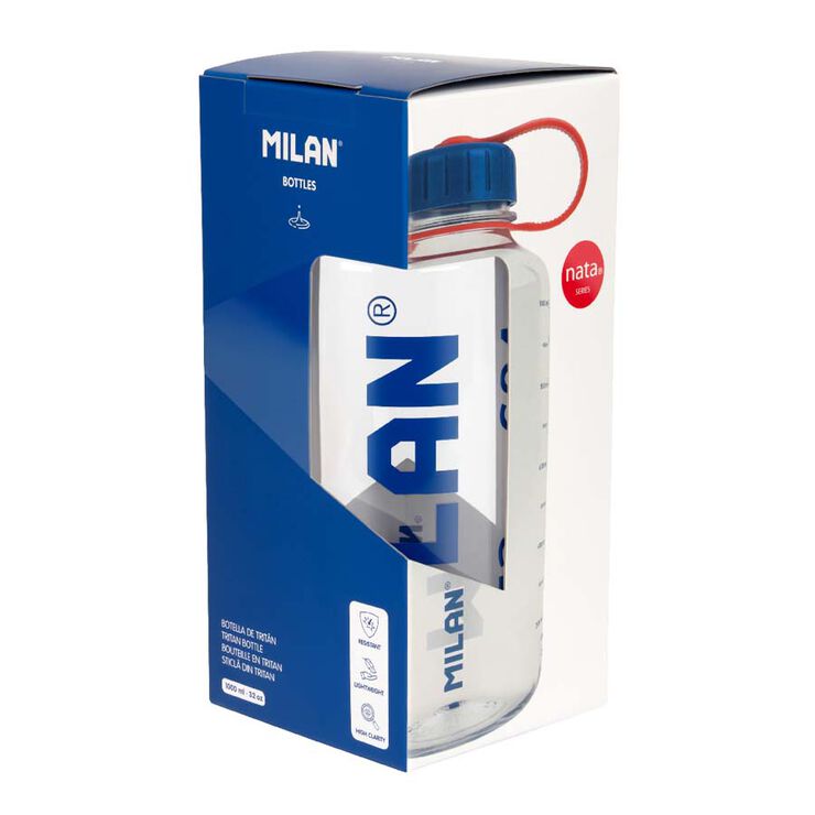 Botella tritan Milan Nata 624 1l transparente