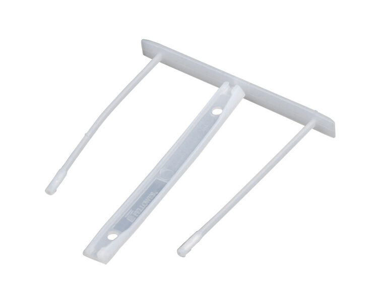 Enquadernador Fastener pl&agrave;stic 80mm blanc 100u
