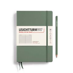 Llibreta Leuchtturm A5 tapa dura ratlla oliva